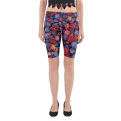 Wild Berries 1 Yoga Cropped Leggings by trendistuff