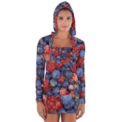 Wild Berries 1 Long Sleeve Hooded T-shirt by trendistuff