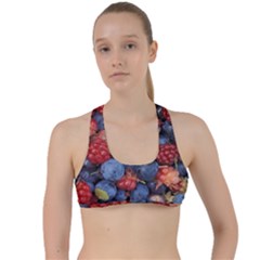 Wild Berries 1 Criss Cross Racerback Sports Bra by trendistuff