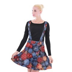 Wild Berries 1 Suspender Skater Skirt by trendistuff