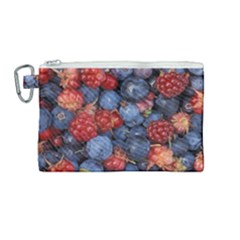 Wild Berries 1 Canvas Cosmetic Bag (medium) by trendistuff