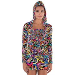 Artwork By Patrick-colorful-8 Long Sleeve Hooded T-shirt by ArtworkByPatrick