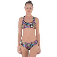 Artwork By Patrick-colorful-8 Criss Cross Bikini Set by ArtworkByPatrick