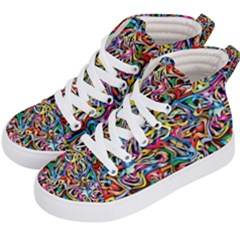 Artwork By Patrick-colorful-8 Kid s Hi-top Skate Sneakers by ArtworkByPatrick