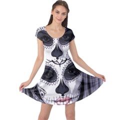 Day Of The Dead Cap Sleeve Dress by StarvingArtisan