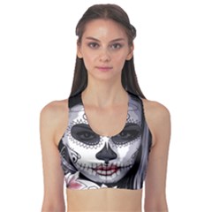 Day Of The Dead Sports Bra by StarvingArtisan