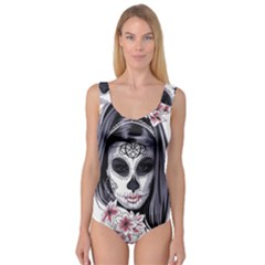 Day Of The Dead Sugar Skull Princess Tank Leotard  by StarvingArtisan