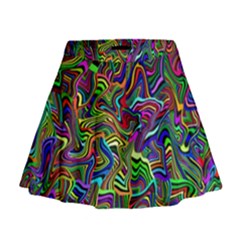 Artwork By Patrick-colorful-9 Mini Flare Skirt by ArtworkByPatrick