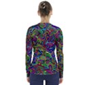 ARTWORK BY PATRICK-COLORFUL-9 V-Neck Long Sleeve Top View2