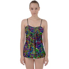 Artwork By Patrick-colorful-9 Babydoll Tankini Set by ArtworkByPatrick