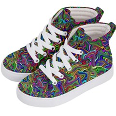 Artwork By Patrick-colorful-9 Kid s Hi-top Skate Sneakers by ArtworkByPatrick