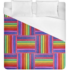 Artwork By Patrick-squares Duvet Cover (king Size) by ArtworkByPatrick