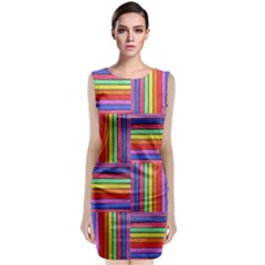 Artwork By Patrick-squares Classic Sleeveless Midi Dress by ArtworkByPatrick