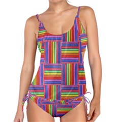 Artwork By Patrick-squares Tankini Set by ArtworkByPatrick