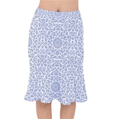 Radial Mandala Ornate Pattern Mermaid Skirt by dflcprints