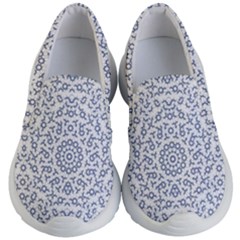 Radial Mandala Ornate Pattern Kid s Lightweight Slip Ons by dflcprints