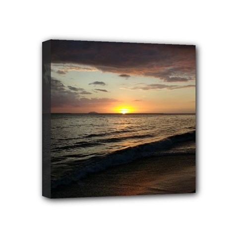 Sunset On Rincon Puerto Rico Mini Canvas 4  X 4  by StarvingArtisan