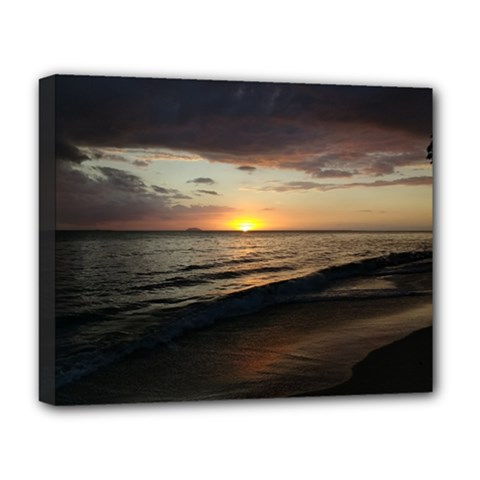 Sunset On Rincon Puerto Rico Deluxe Canvas 20  X 16   by StarvingArtisan