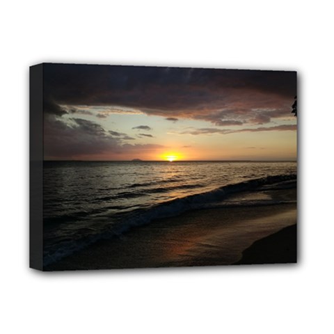 Sunset On Rincon Puerto Rico Deluxe Canvas 16  X 12   by StarvingArtisan