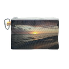 Sunset On Rincon Puerto Rico Canvas Cosmetic Bag (medium) by StarvingArtisan