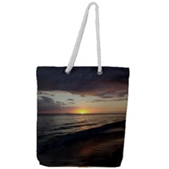 Sunset On Rincon Puerto Rico Full Print Rope Handle Tote (large) by StarvingArtisan