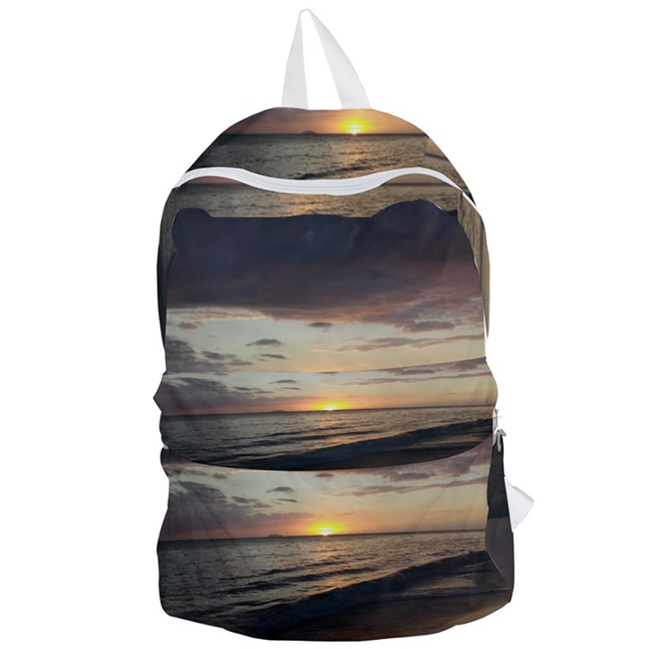 Sunset On Rincon Puerto Rico Foldable Lightweight Backpack