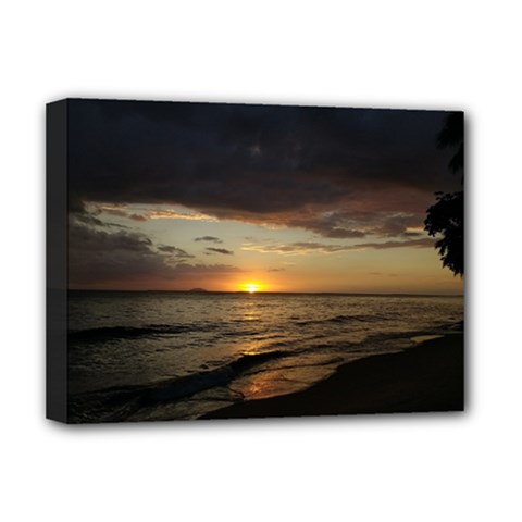 Sunset On Rincon Puerto Rico Deluxe Canvas 16  X 12   by StarvingArtisan