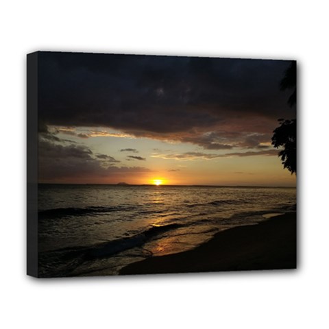 Sunset On Rincon Puerto Rico Deluxe Canvas 20  X 16   by StarvingArtisan