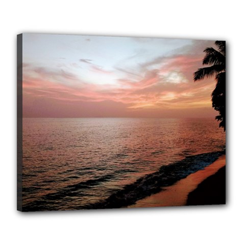 Sunset On Rincon Puerto Rico Canvas 20  X 16  by StarvingArtisan