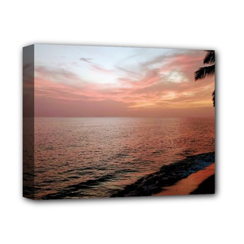 Sunset On Rincon Puerto Rico Deluxe Canvas 14  X 11  by StarvingArtisan