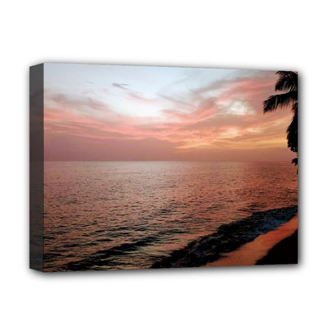 Sunset On Rincon Puerto Rico Deluxe Canvas 16  X 12   by StarvingArtisan