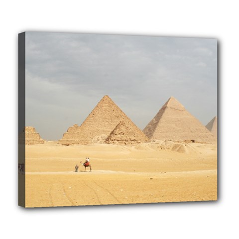 Giza Pyramids Deluxe Canvas 24  X 20   by StarvingArtisan