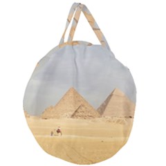 Giza Pyramids Giant Round Zipper Tote by StarvingArtisan