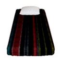 Multicolored Dark Stripes Pattern Fitted Sheet (Single Size) View1