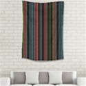 Multicolored Dark Stripes Pattern Small Tapestry View2