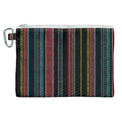 Multicolored Dark Stripes Pattern Canvas Cosmetic Bag (xl) by dflcprints