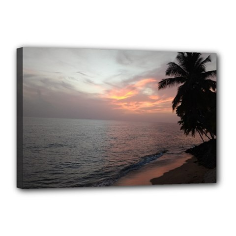 Puerto Rico Sunset Canvas 18  X 12  by StarvingArtisan