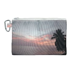 Puerto Rico Sunset Canvas Cosmetic Bag (large) by StarvingArtisan