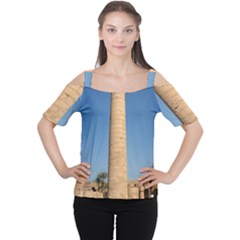 Temple Of Karnak Luxor Egypt  Cutout Shoulder Tee