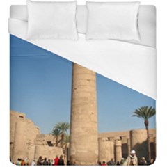 Temple Of Karnak Luxor Egypt  Duvet Cover (king Size) by StarvingArtisan