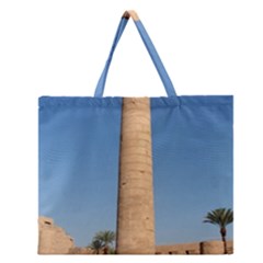 Temple Of Karnak Luxor Egypt  Zipper Large Tote Bag by StarvingArtisan