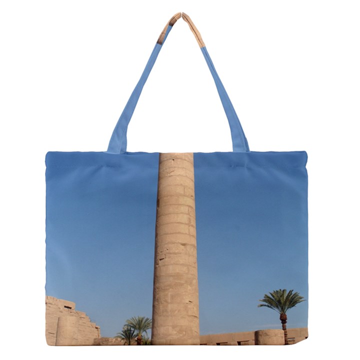 Temple of karnak luxor egypt  Zipper Medium Tote Bag