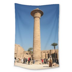 Temple Of Karnak Luxor Egypt  Large Tapestry by StarvingArtisan