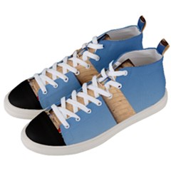 Temple Of Karnak Luxor Egypt  Men s Mid-top Canvas Sneakers by StarvingArtisan