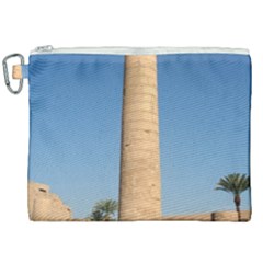 Temple Of Karnak Luxor Egypt  Canvas Cosmetic Bag (xxl) by StarvingArtisan