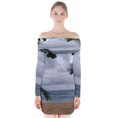 Through The Trees  Long Sleeve Off Shoulder Dress by StarvingArtisan