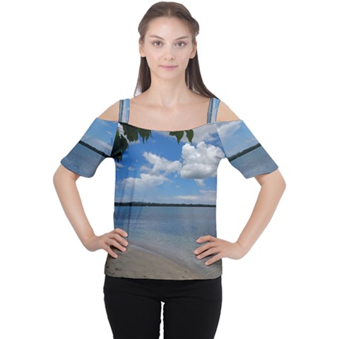 Isla Puerto Rico Cutout Shoulder Tee by StarvingArtisan