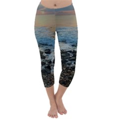 Aquadillia Puerto Rico  Capri Winter Leggings  by StarvingArtisan