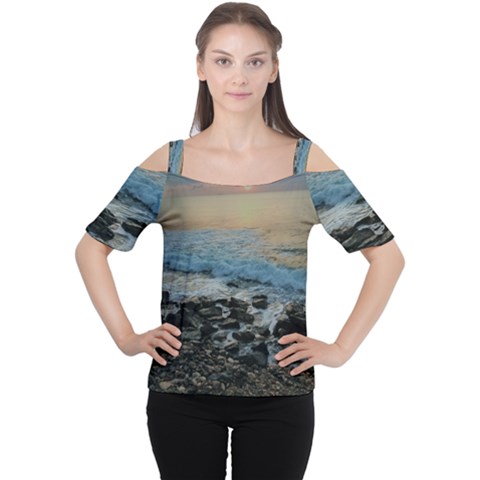 Aquadillia Puerto Rico  Cutout Shoulder Tee by StarvingArtisan