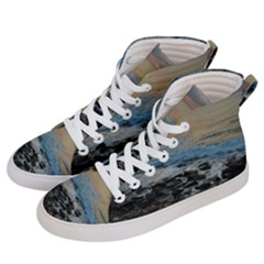 Aquadillia Puerto Rico  Women s Hi-top Skate Sneakers by StarvingArtisan